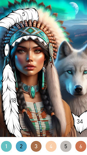 Fantasy Color By Number Game ekran görüntüsü