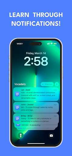 Vocadaily: Daily Word Learning ekran görüntüsü