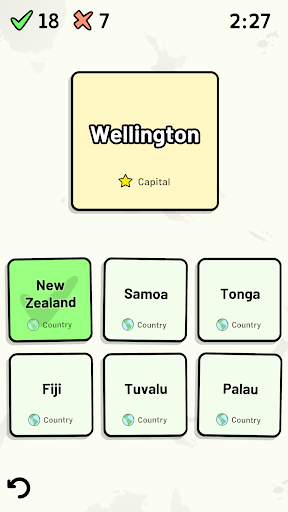 Countries of Oceania Quiz ekran görüntüsü