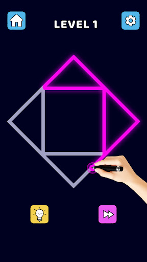 Single Line Puzzle Drawing ekran görüntüsü