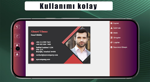 Kartvizit Oluşturucu ekran görüntüsü