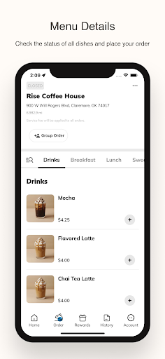 Rise Coffee House ekran görüntüsü