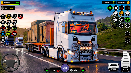 Euro Truck 3D Game Simulator ekran görüntüsü