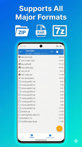 Easy UnRAR ZIP, 7Z, TAR, GZ ekran görüntüsü