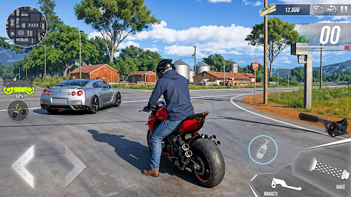 Real Bike Driving Wheelie Game ekran görüntüsü