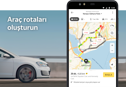 Yandex Maps ve Navigasyon ekran görüntüsü