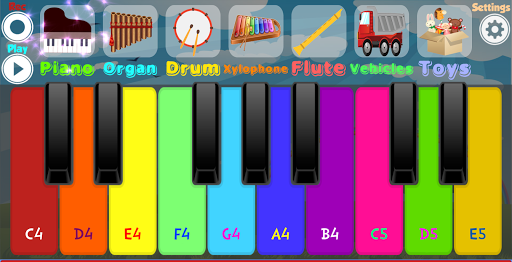 Kids Piano ekran görüntüsü