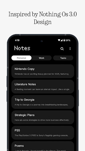 Noting Notes ekran görüntüsü