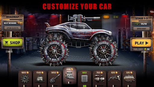 Zombie Hill Racing: Earn Climb ekran görüntüsü