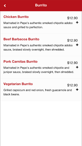 Pepe's Mexican Grill ekran görüntüsü