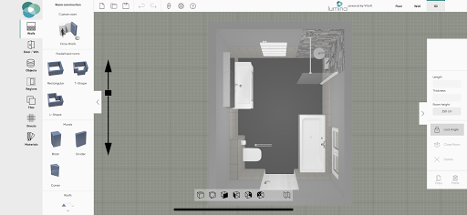 Lumina 3D Badplaner ekran görüntüsü