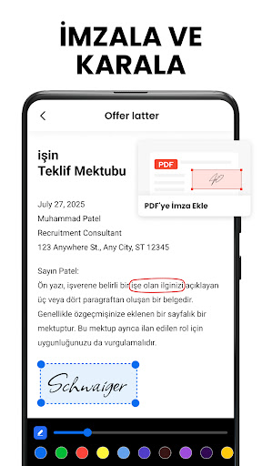 PDF OKUYUCU - PDF'İ GÖRÜNTÜLE ekran görüntüsü