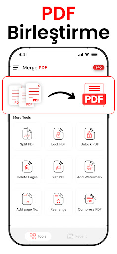PDF Birleştirme - PDF Bölme ekran görüntüsü
