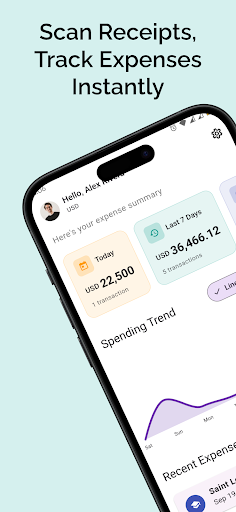 Receipt Scanner Spend Tracker ekran görüntüsü