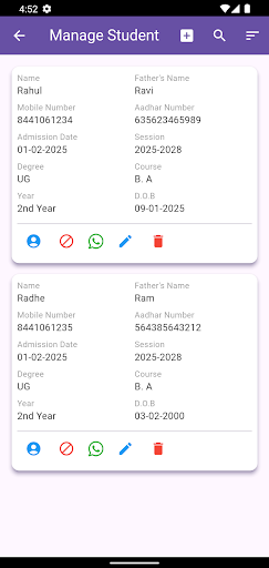 GIMS College Management App ekran görüntüsü