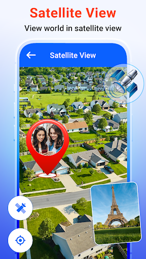 GPS uydu görüntüsü haritası ekran görüntüsü