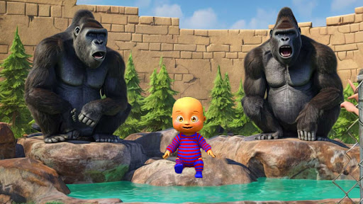 Naughty Baby 3D: Daddy Zoo Fun ekran görüntüsü