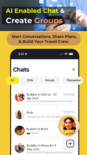 Travel Buddy: Find, Chat, Book ekran görüntüsü