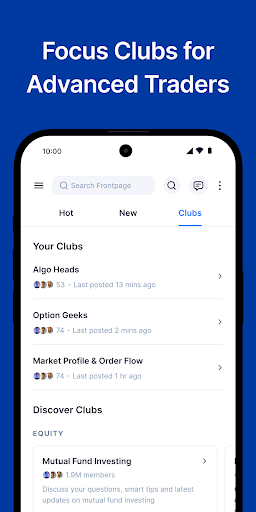 FrontPage: Stock Market Clubs ekran görüntüsü