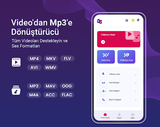 Video'dan Mp3'e Dönüştürücü ekran görüntüsü