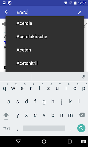 Deutsch Wörterbuch ekran görüntüsü