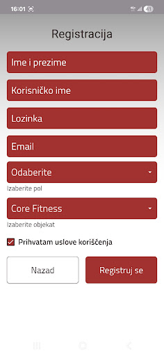 Core Fitness Gym ekran görüntüsü