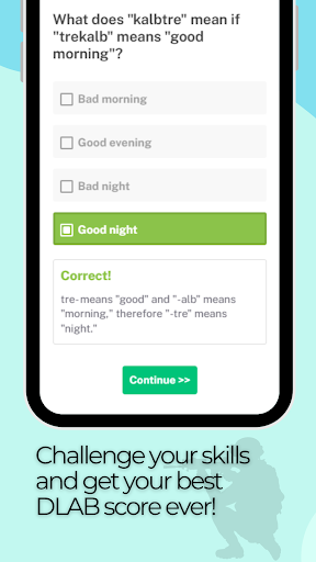 DLAB Practice Test ekran görüntüsü
