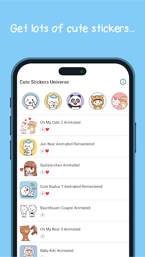 Cute Stickers Universe ekran görüntüsü