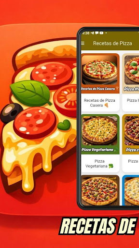 Recetas de Pizza ekran görüntüsü