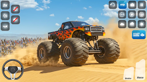 Monster Truck 3D Offline Games ekran görüntüsü