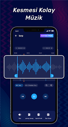 Müzik Editörü, Ses Editörü ekran görüntüsü