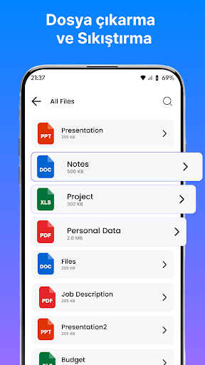 Zip Dosya Çıkarıcı ekran görüntüsü
