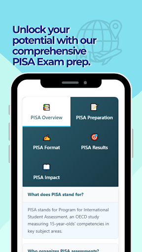 PISA Practice Test ekran görüntüsü