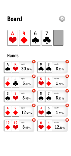 Poker Odds Calculator Pro ekran görüntüsü