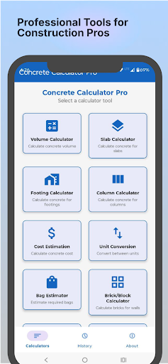 Concrete Calculator ekran görüntüsü