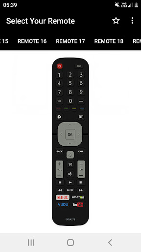 Sharp TV Remote Controller ekran görüntüsü