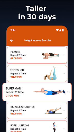 Height Increase Exercise GROW ekran görüntüsü