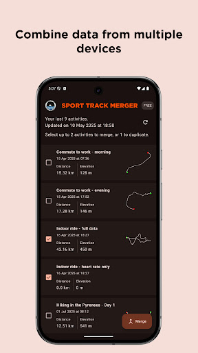 Sport Track Merger ekran görüntüsü