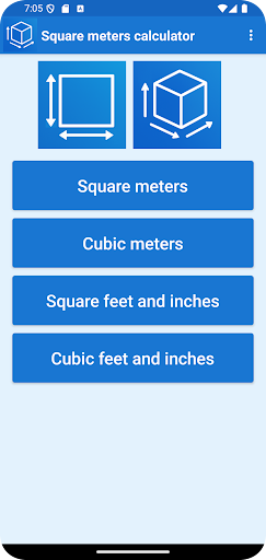 Square meters calculator ekran görüntüsü