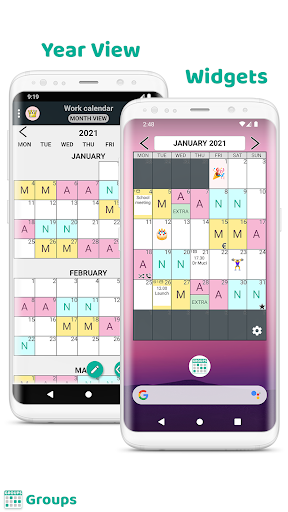GROUPS work & family calendar ekran görüntüsü