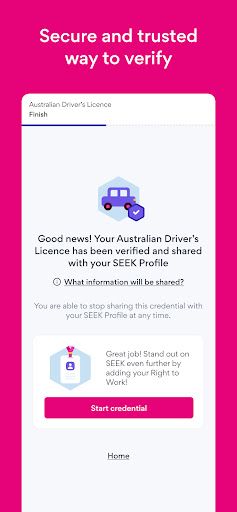 SEEK Pass ekran görüntüsü