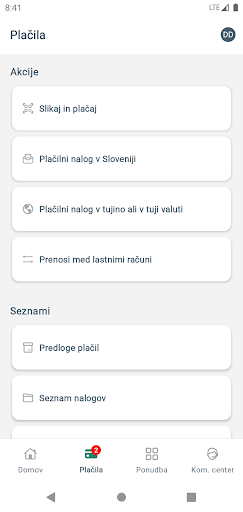 Mobilna banka mLON ekran görüntüsü
