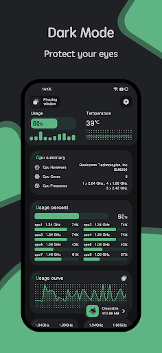 CPU Monitor - temperature ekran görüntüsü