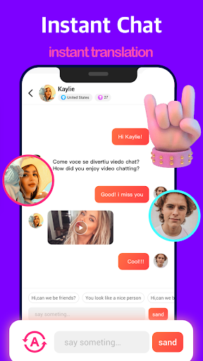 Live video call - Popa ekran görüntüsü