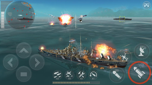 WARSHIP BATTLE:3D World War II ekran görüntüsü