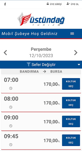 Üstündağ Turizm ekran görüntüsü