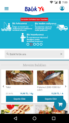BalıkYe - Online Balık Marketi ekran görüntüsü