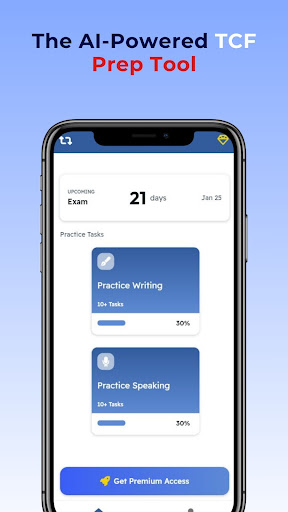 TCF Practice with AI ekran görüntüsü