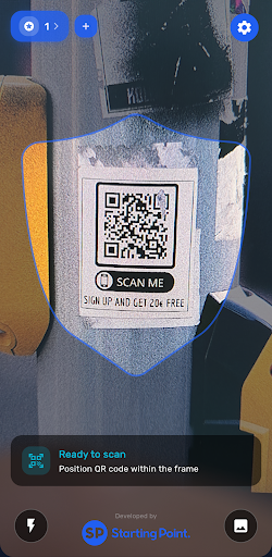sQRs | Güvenli QR kod tarayıcı ekran görüntüsü
