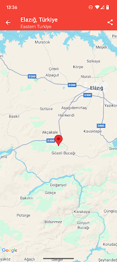 Deprem Uyarılarım ekran görüntüsü